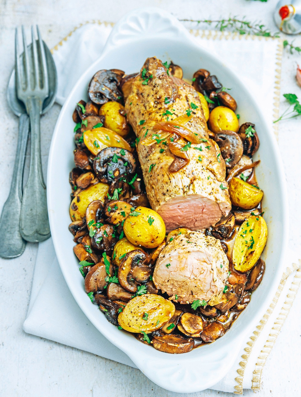 Filet mignon à la forestière