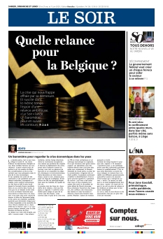 Jaquette Le Soir édition Bruxelle