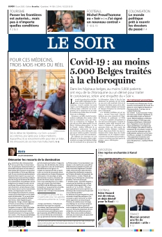 Le Soir édition Bruxelle