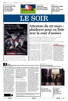 Le Soir édition Bruxelles