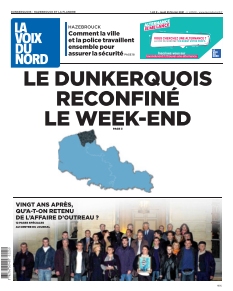 Couverture de La Voix du Nord Dunkerque