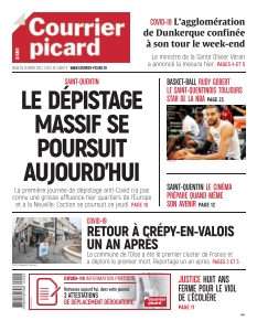 Jaquette Courrier Picard Saint Quentin