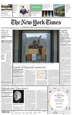 Couverture de The New York Times International Edition