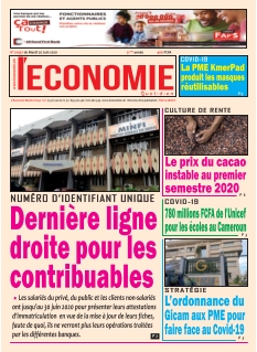 Jaquette L’Economie Cameroun