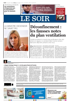 Le Soir édition Wallonie