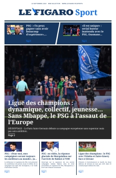 Jaquette Le Figaro Sport